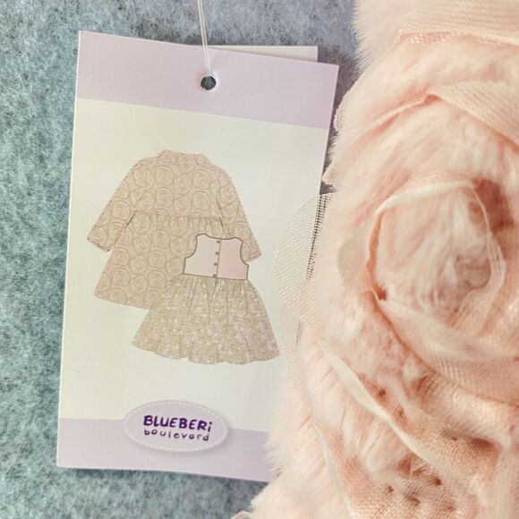 BlueBeri Boulevard Dress & Coat Set Little Girls Toddler 2T NWT Ballet Pink - Picture 4 of 8